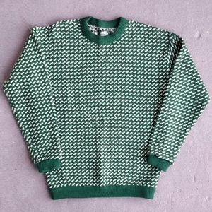 1980s Roots Fisherman's Nordic wool sweater mens L